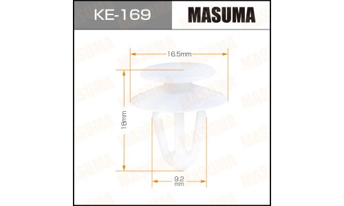 Клипса крепёжная деталей салона Masuma, для Opel, арт. KE-169