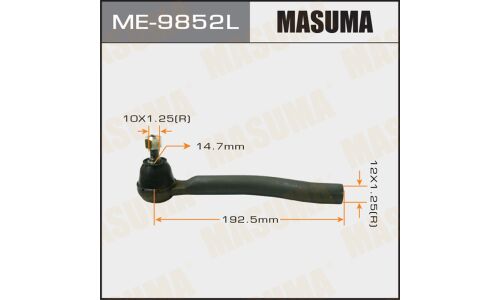 Наконечник рулевой тяги Masuma, левый, арт. ME-9852L
