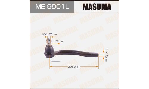 Наконечник рулевой тяги Masuma, левый, арт. ME-9901L