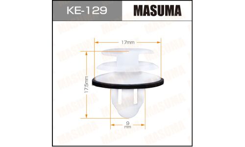 Клипса крепежная Masuma KE-129 (OEM 699282)