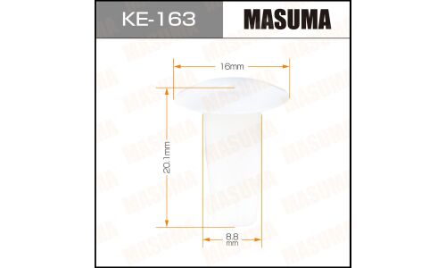 Клипса крепежная Masuma KE-163 (OEM 321813998A)