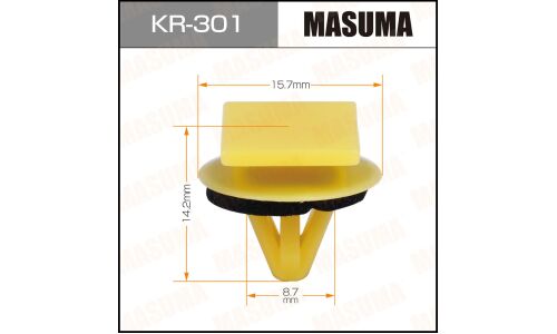 Клипса крепёжная накладок дверей Masuma, для Hyundai, арт. KR-301
