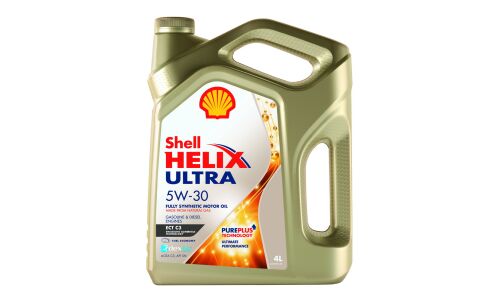 Масло моторное Shell Helix Ultra ECT 5w30 синтетическое, SN, ACEA C3, универсальное, 4л, арт. 550046363