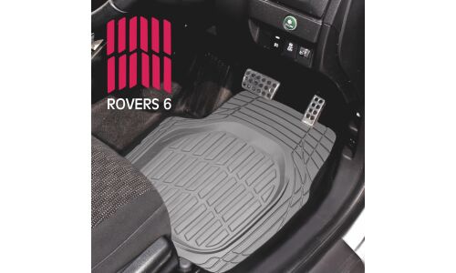Коврики универсальные CARFORT ROVERS 6 для переднего и заднего ряда, серый цвет, ванночка, 4шт