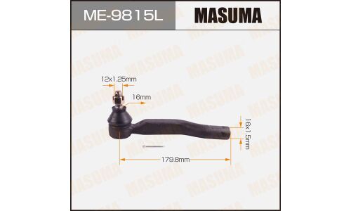 Наконечник рулевой тяги Masuma, левый, арт. ME-9815L