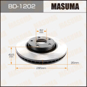 Тормозной диск Masuma передний, арт. BD-1202 Тормозной диск Masuma передний, арт. BD-1202