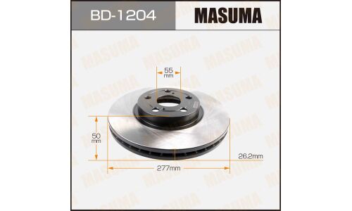 Тормозной диск Masuma передний, арт. BD-1204