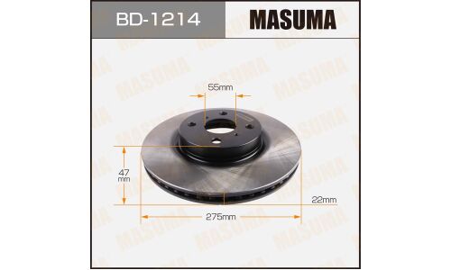 Тормозной диск Masuma, арт. BD-1214
