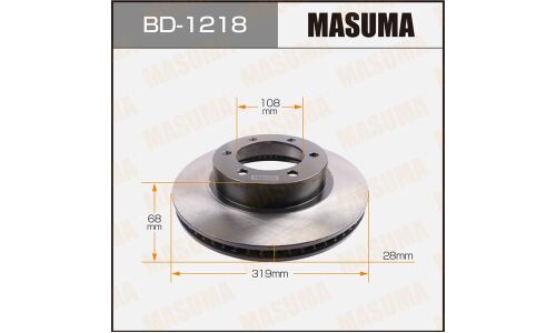 Тормозной диск Masuma, арт. BD-1218