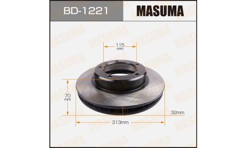 Тормозной диск Masuma, арт. BD-1221
