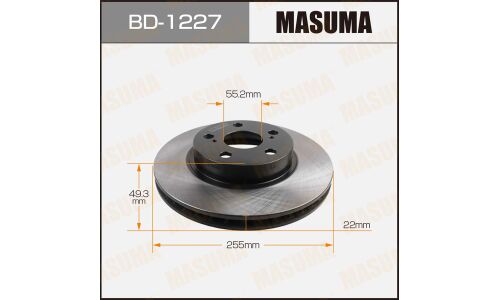 Тормозной диск Masuma, арт. BD-1227