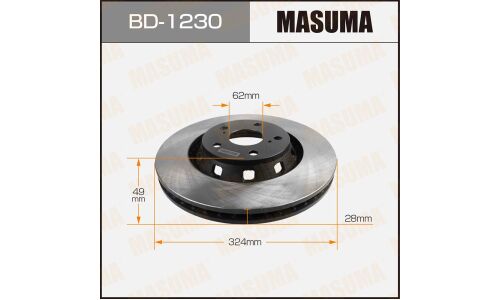 Тормозной диск Masuma, арт. BD-1230