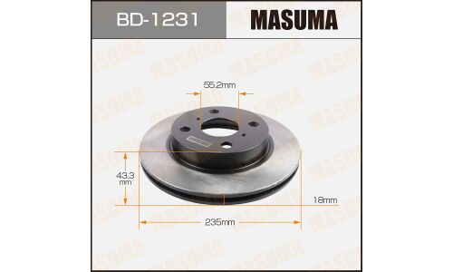 Тормозной диск Masuma, арт. BD-1231