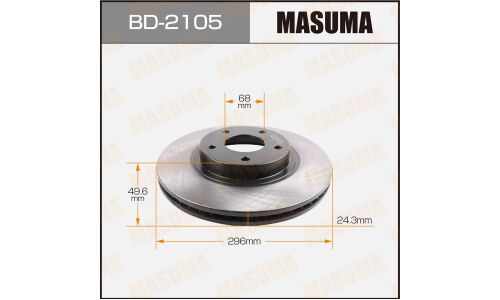 Тормозной диск Masuma, арт. BD-2105