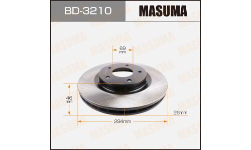 Тормозной диск Masuma, арт. BD-3210