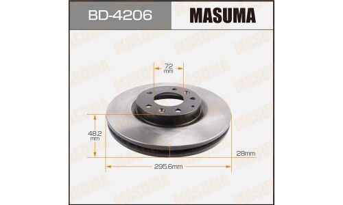 Тормозной диск Masuma, арт. BD-4206