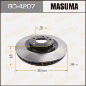 Тормозной диск Masuma передний, арт. BD-4207 Тормозной диск Masuma передний, арт. BD-4207