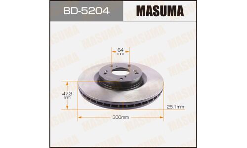 Тормозной диск Masuma, арт. BD-5204