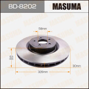 Тормозной диск Masuma, арт. BD-8202 Тормозной диск Masuma, арт. BD-8202