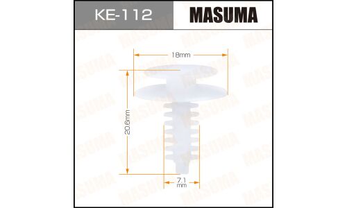 Клипса крепежная Masuma KE-112 (OEM 46526861, 60808120, 713286061, 7739801)