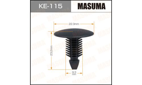 Клипса крепежная Masuma KE-115 (OEM 130101965, 1301019650)
