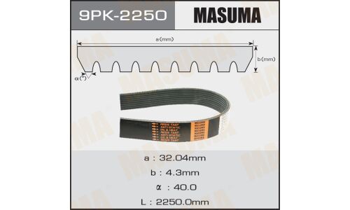 Ремень ручейковый MASUMA 9PK-2250