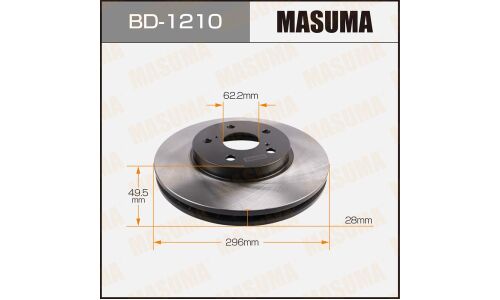 Тормозной диск Masuma, арт. BD-1210