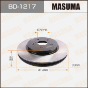 Тормозной диск Masuma, арт. BD-1217 Тормозной диск Masuma, арт. BD-1217