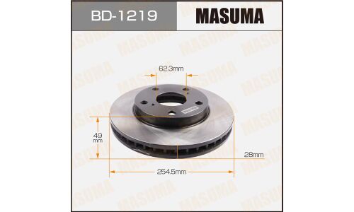 Тормозной диск Masuma, арт. BD-1219