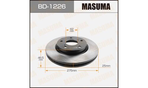 Тормозной диск Masuma, арт. BD-1226