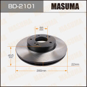 Тормозной диск Masuma, арт. BD-2101 Тормозной диск Masuma, арт. BD-2101