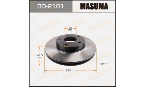 Тормозной диск Masuma, арт. BD-2101