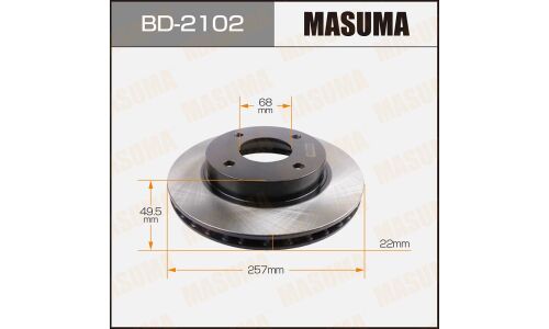 Тормозной диск Masuma, арт. BD-2102