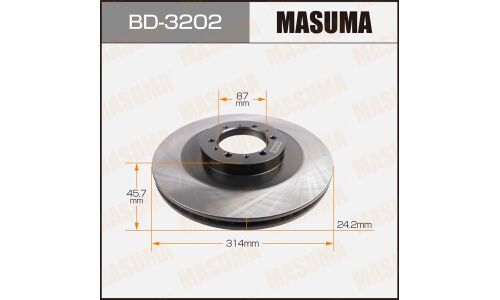 Тормозной диск Masuma передний, арт. BD-3202