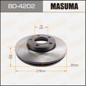 Тормозной диск Masuma, арт. BD-4202 Тормозной диск Masuma, арт. BD-4202