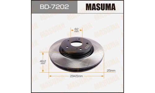 Тормозной диск Masuma, арт. BD-7202
