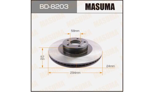 Тормозной диск Masuma, арт. BD-8203