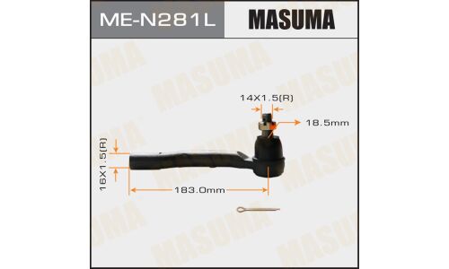 Наконечник рулевой тяги Masuma, для Nissan Pathfinder / Navara, арт. ME-N281L