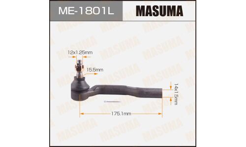 Наконечник рулевой тяги Masuma, левый, арт. ME-1801L