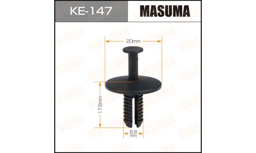 Клипса крепёжная деталей кузова Masuma, для BMW, арт. KE-147
