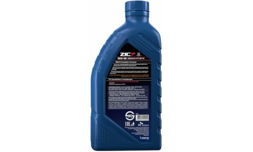 Масло для мотоциклов ZIC M5 10w40, полусинтетическое, API SL, JASO MA2, 4-тактное, 1л, арт. 137212