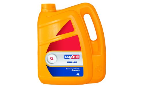 Масло моторное Luxe SL 10w40, полусинтетическое, API SG/CD, универсальное, 4л, арт. 117
