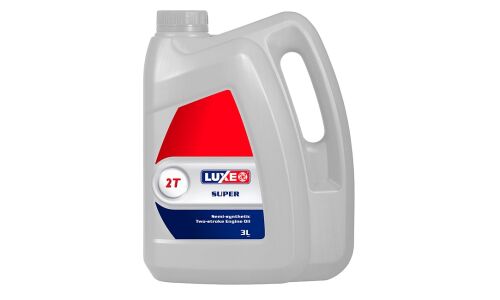 Масло для мототехники Luxe Super 2T, полусинтетическое, API TC, JASO FD, 2-тактное, 3л, арт. 580