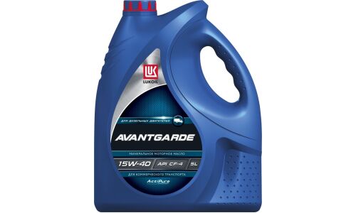 Масло моторное Лукойл Avantgarde 15w40, минеральное, API CF-4/SG, для дизельного двигателя, 5л, арт. 19309/3636301