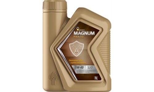 Масло моторное Роснефть Magnum Maxtec 5w40, полусинтетическое, API SL/CF, универсальное, 1л, арт. 8696