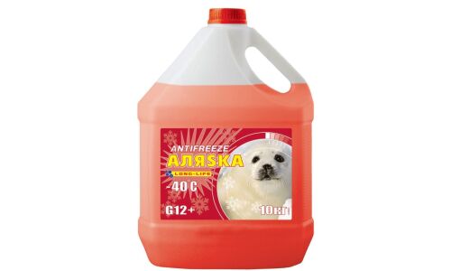 Антифриз Аляsка Long Life G12+ LLC, красный, -40°C, 10кг, арт. 5084