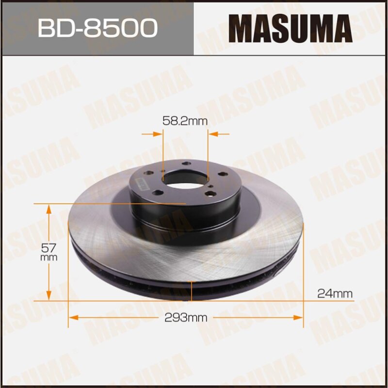 

Тормозной диск Masuma передний, арт. BD-8500