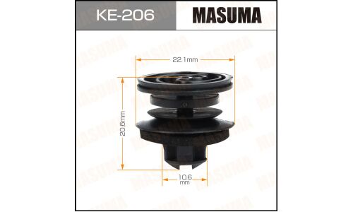 Клипса крепёжная обшивки двери и салона Masuma, для Skoda, Volkswagen, арт. KE-206