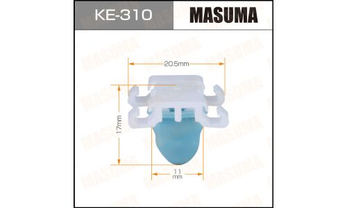 Клипса крепёжная молдинга дверей Masuma, для BMW, арт. KE-310