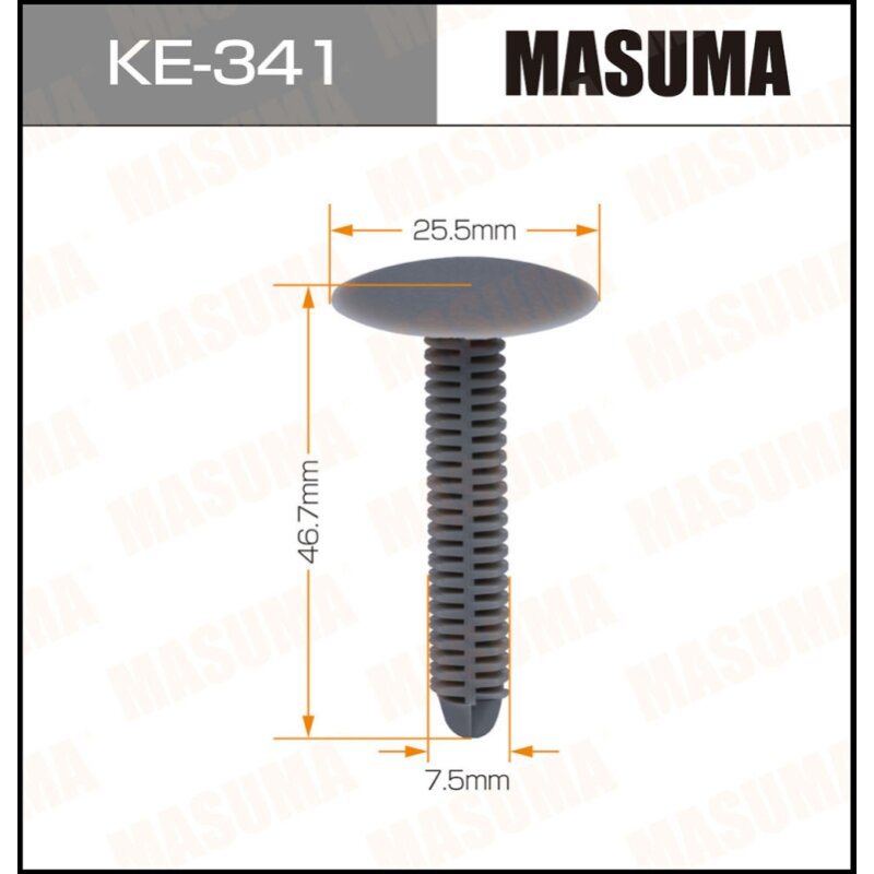 

Клипса крепежная MASUMA KE-341 (OEM 14019205, 14019206, 34201621